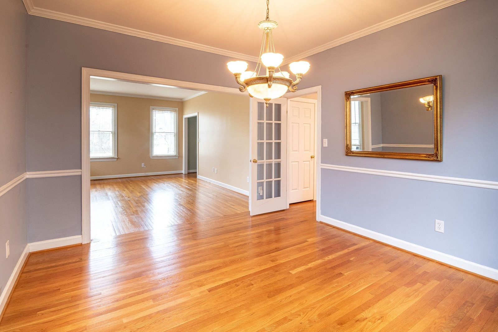 Empty room cleaned from the floor up