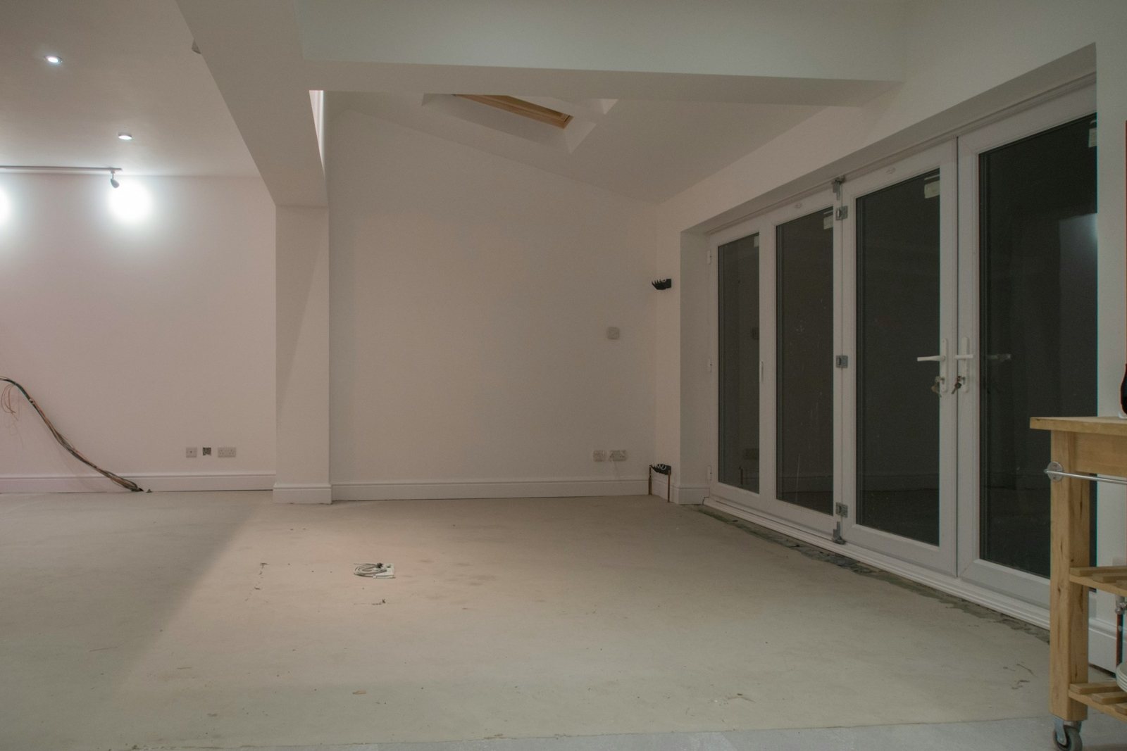 Final clean of a newly finished room